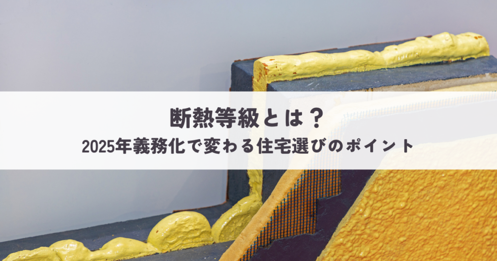 断熱等級とは？2025年義務化で変わる住宅選びのポイント