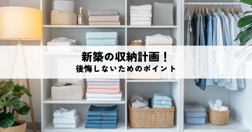 新築の収納計画で後悔しないためのポイントとは