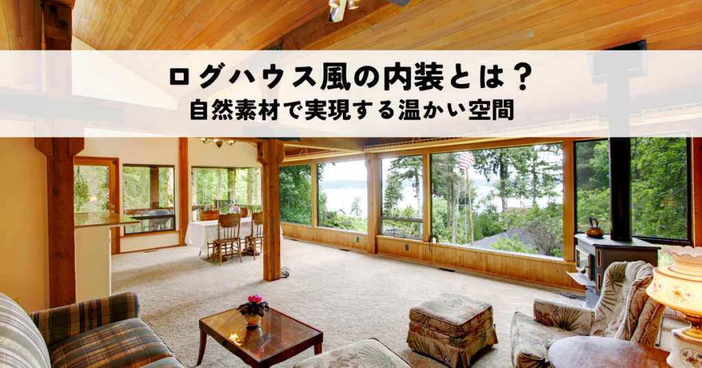 ログハウス風の内装とは？木のぬくもりと自然素材で実現する温かい空間